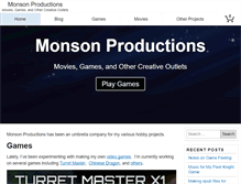 Tablet Screenshot of monsonproductions.com